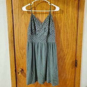 Maurices green lace dress